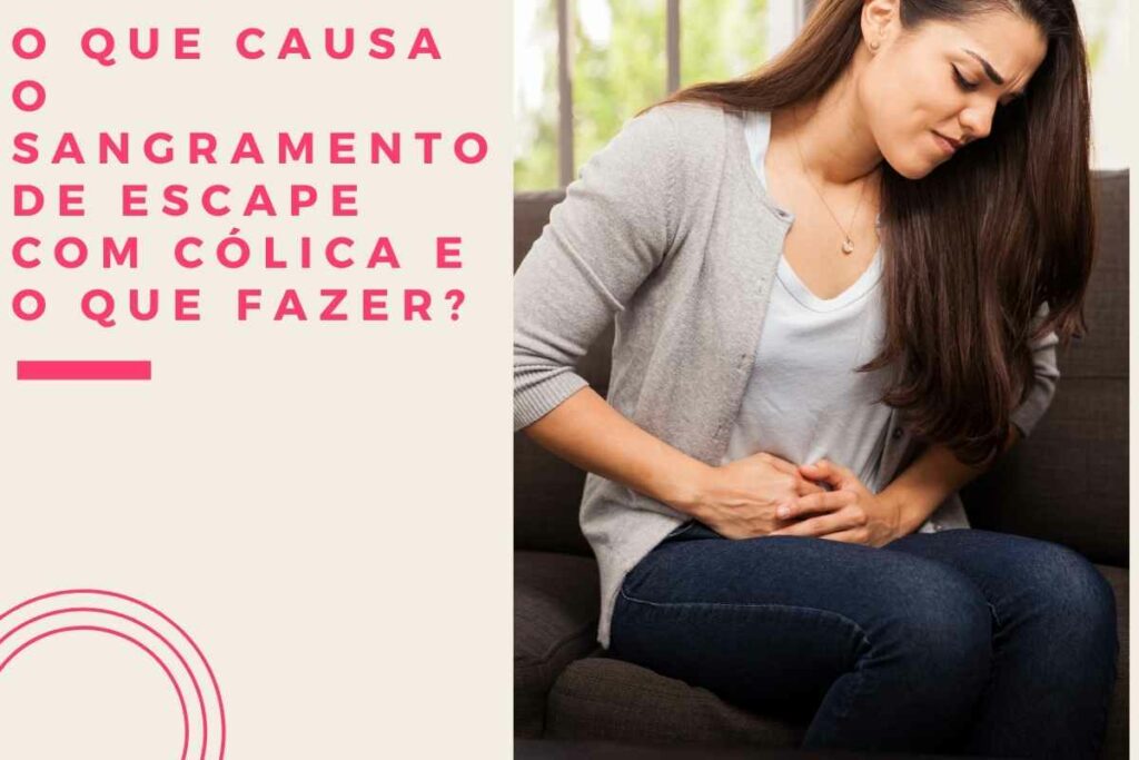 O que causa o sangramento de escape com cólica e o que fazer